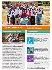 FAST Starter Kit: Loans to Savings GroupsFAST Starter Kit: Loans to Savings Groups