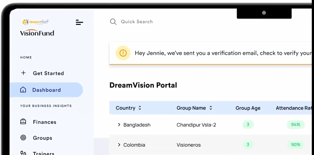 DSL dashboard screenshot