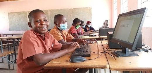 ICT hands-on learning at Renzva Prim Sch