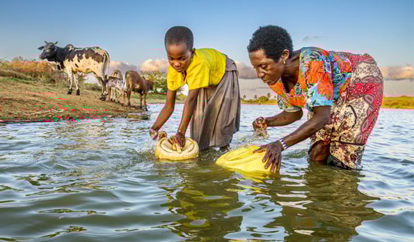 Everlyne and her grandmother