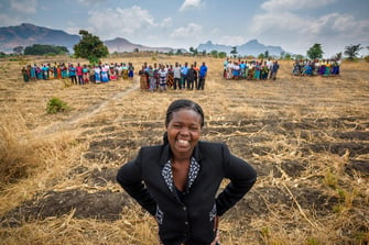 THRIVE leader Ireen leads five groups of 30 farmers each in Malawi.