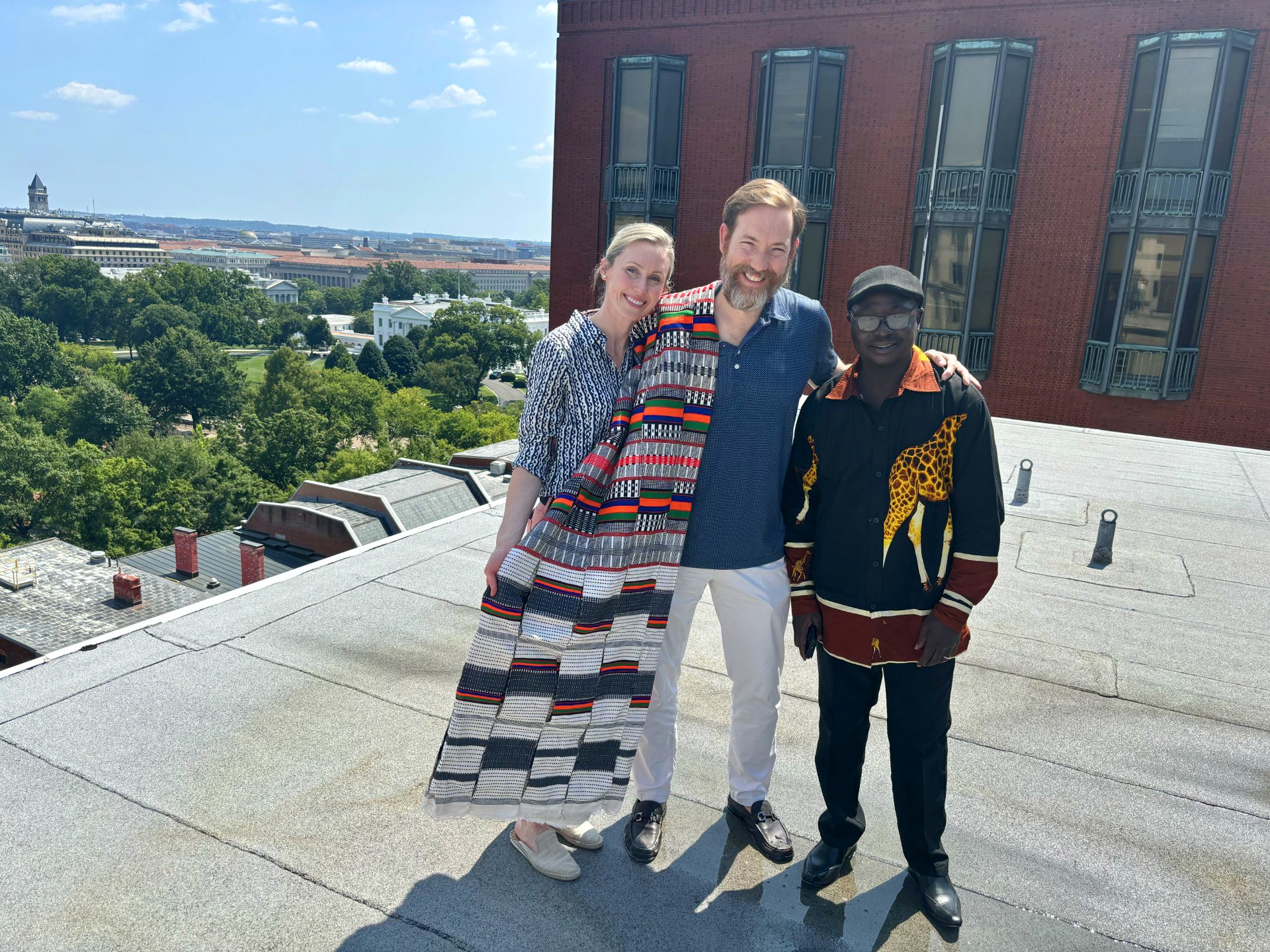 Lamberts with Souleymana (Niger WASH Manager)