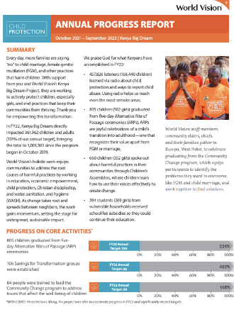 2022 Annual Report - Kenya Big Dream