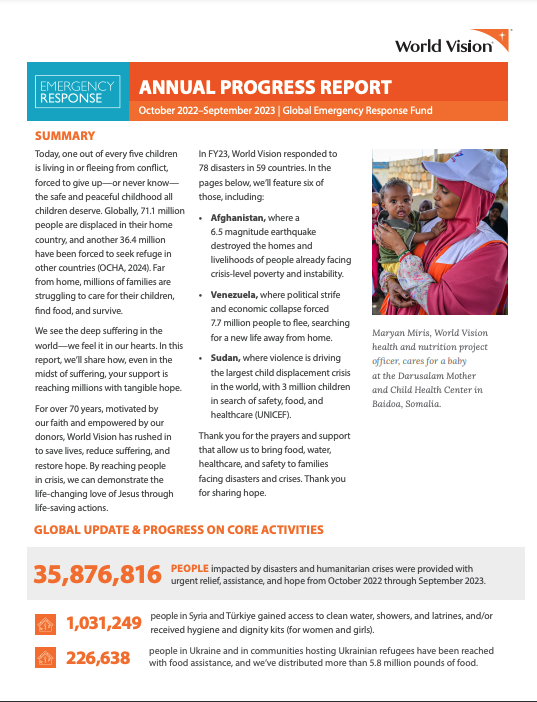 2023 Annual Report - Global Emergency Response