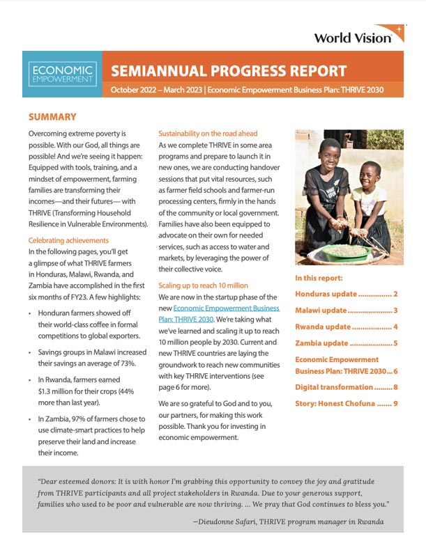 2023 Semi-Annual Report – Economic Empowerment