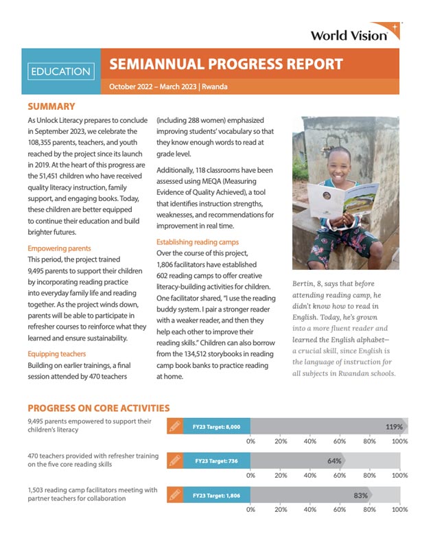 2023 Semi-Annual Report – Education